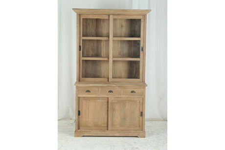 Teak Vitrineschrank Smooth