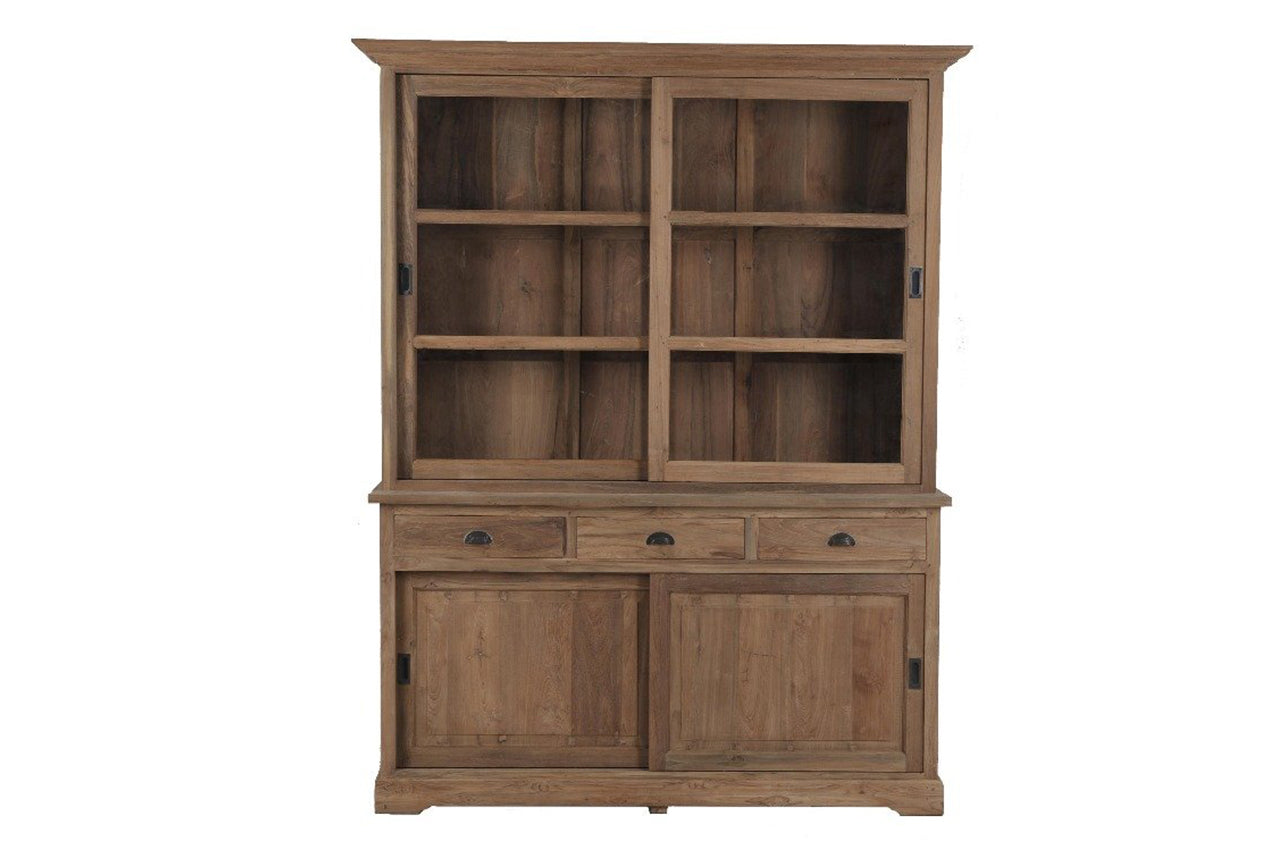 Teak Vitrineschrank Smooth