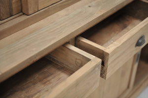 Teak Vitrineschrank Smooth