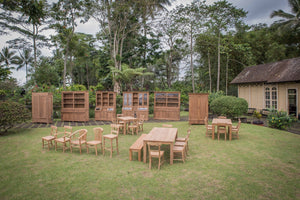 Teak Vitrineschrank Smooth