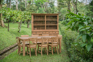 Teak Vitrineschrank Smooth