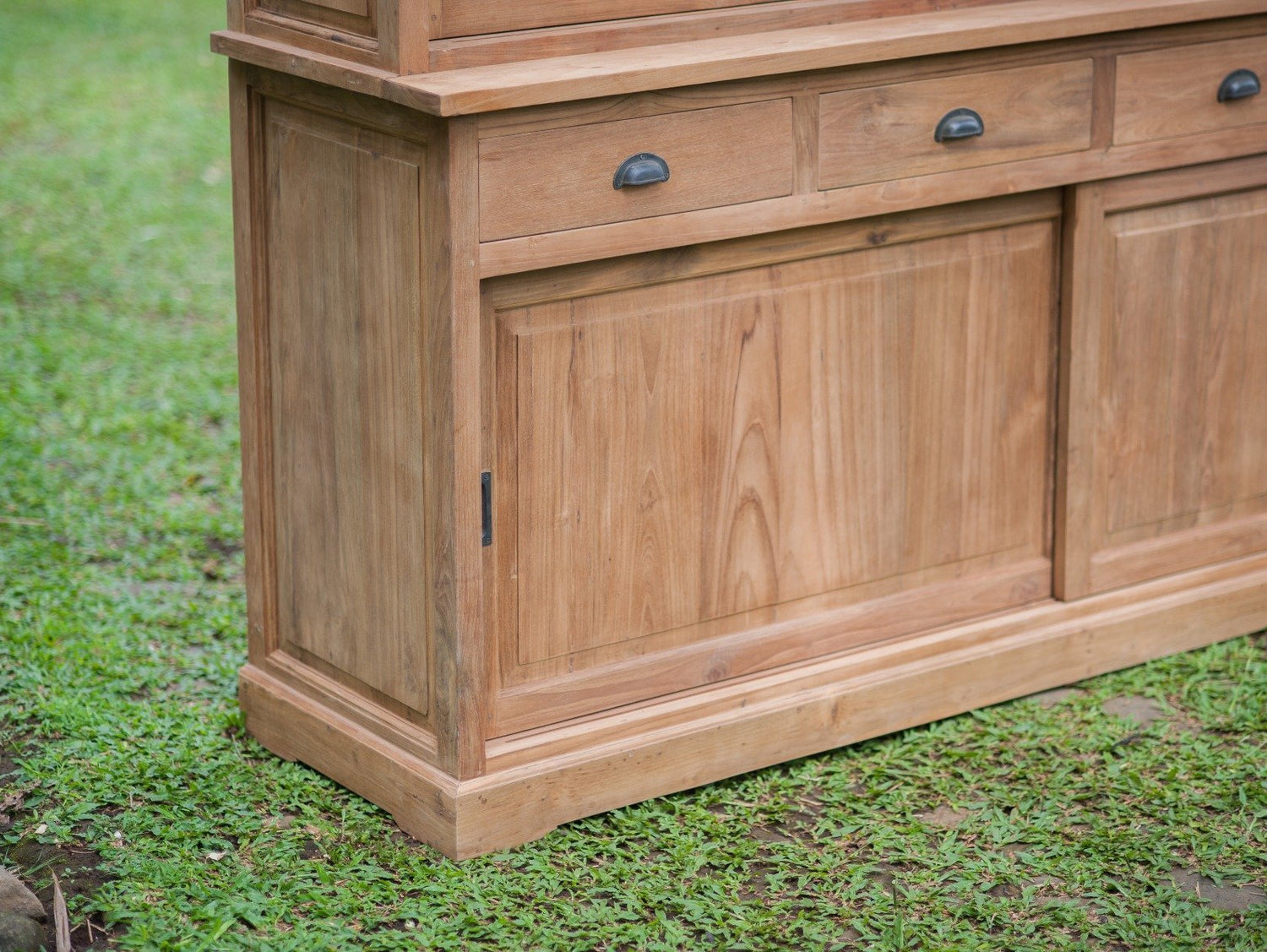 Teak Vitrineschrank Smooth