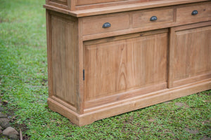 Teak Vitrineschrank Smooth