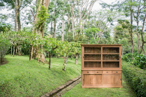 Teak Vitrineschrank Smooth