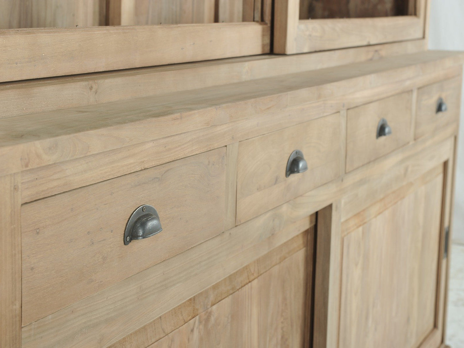 Teak Vitrineschrank Smooth