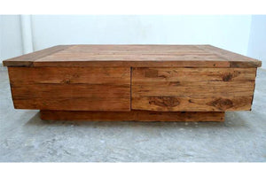 Teak Couchtisch BLOK 120cm Dingklik