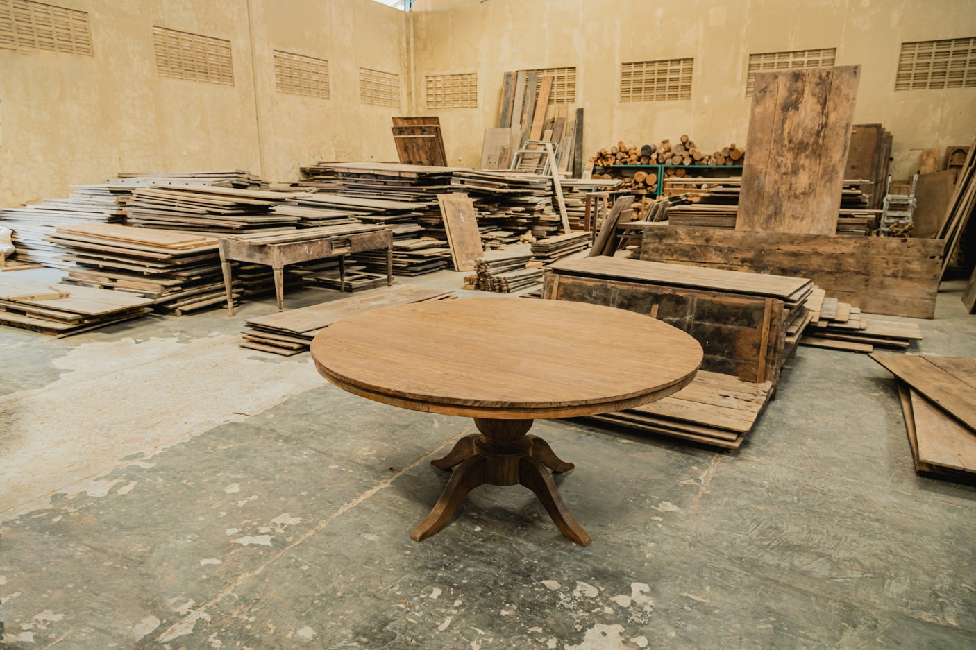 Runder Teak Tisch Anteak