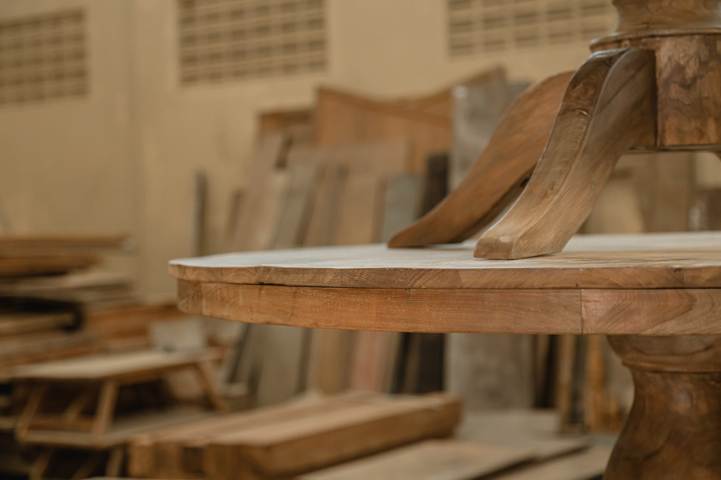 Runder Teak Tisch Anteak