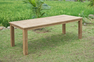 Gartentisch 240x100cm mit 5 Beaufort Stühle und Bank