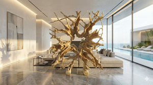 Teak Wurzel Raumteiler 180×200 cm – Unikat