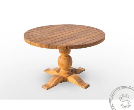 Ronde teak tuintafel 180cm classic