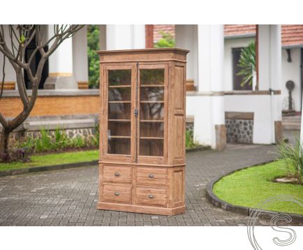 Teak kast 2 deurs oud hout Paris