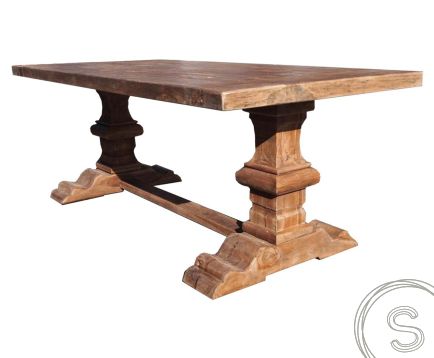 teak kloostertafel 200x100cm