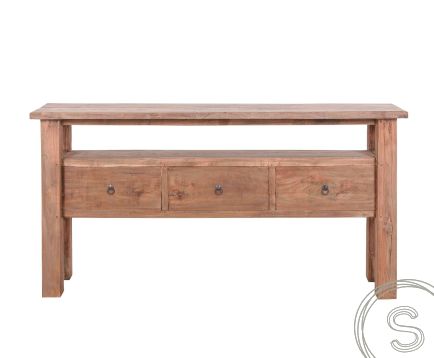 Teak sidetable 150cm oud hout