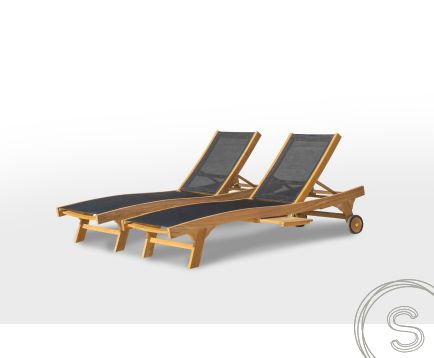 Batyline lounger 2 x