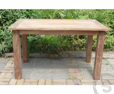 Teak tafel 140 x 80cm oud hout 