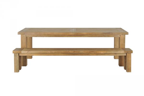 Teak Tisch Gebürstet