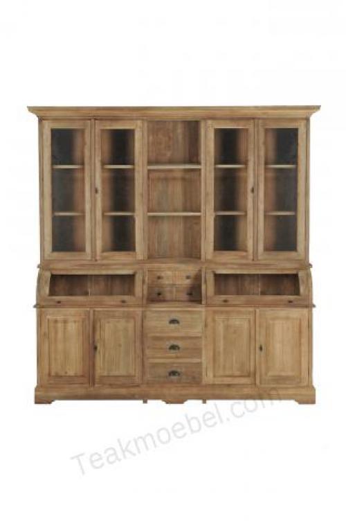 Teakholz Vitrinenschrank