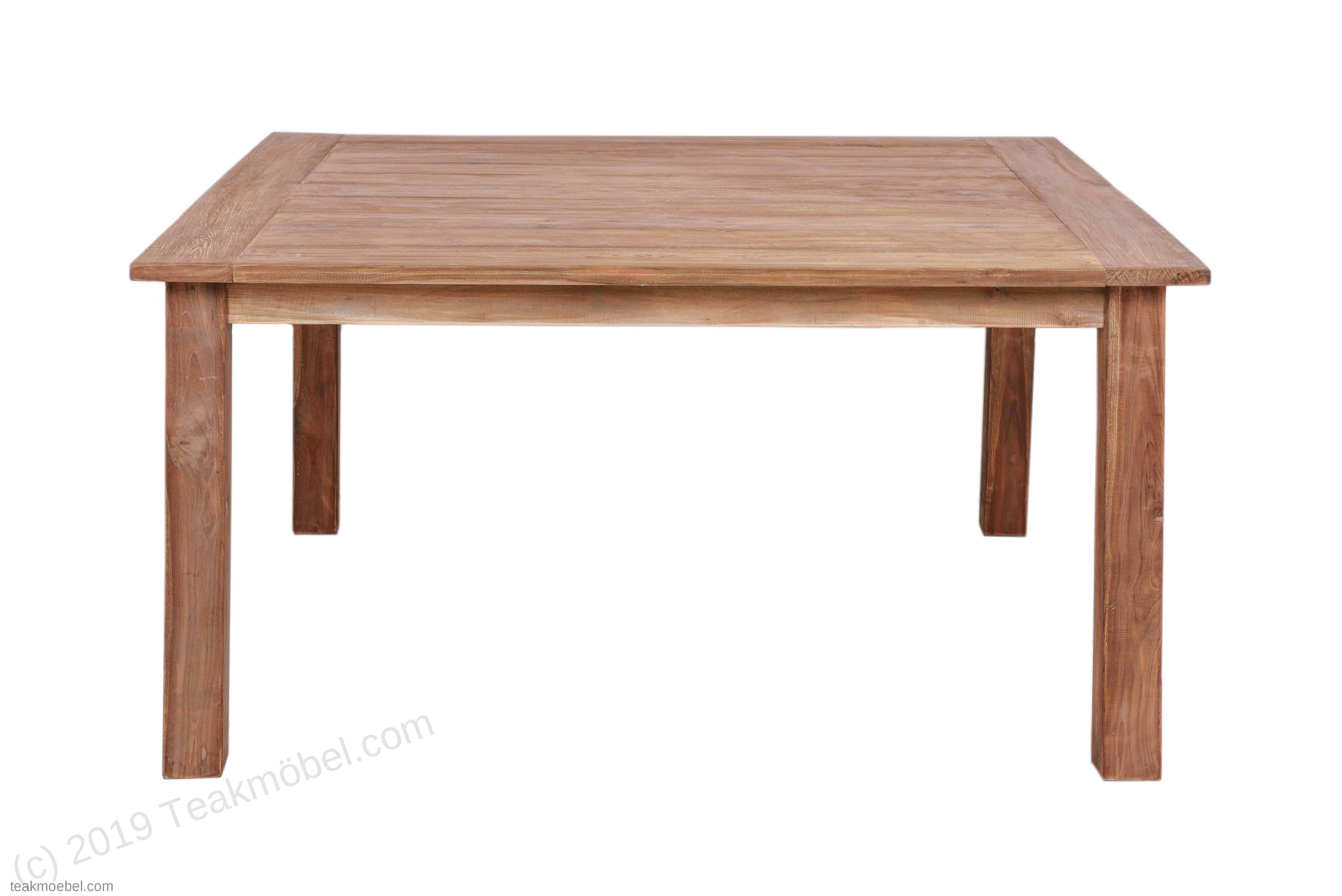 Old Teak Esstisch quadratisch 160x160 Old Teak Esstisch quadratisch 160x160