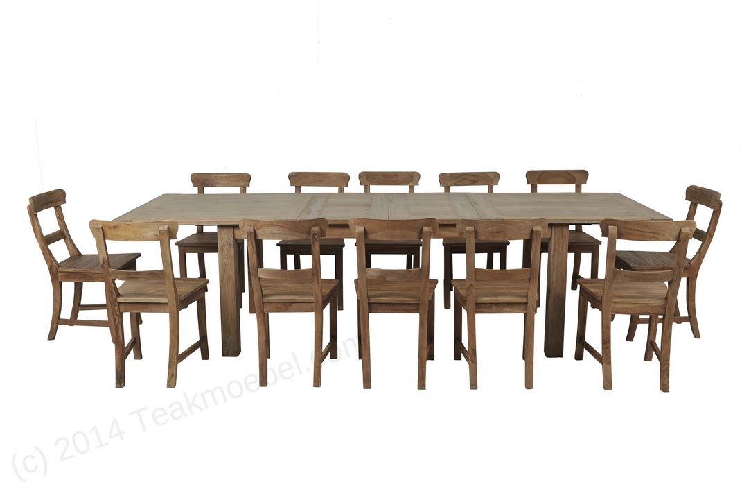 Teaktisch ausziehbar?